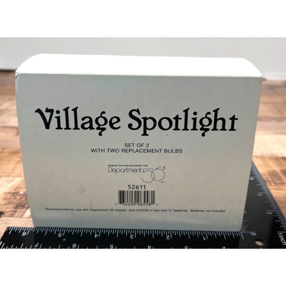 Department 56 Village Spotlight Set Of 2 With Bulbs - Picture 4 of 4